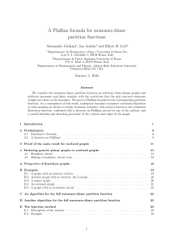 A Pfaffian formula for monomer-dimer partition functions