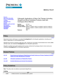 8.01.52 Orthopedic Applications of Stem