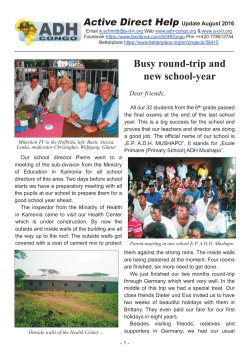 Busy round-trip and new school-year