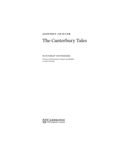 The Canterbury Tales - Assets