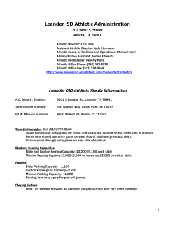 LISD Stadium Guidelines