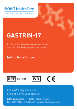 gastrin-17 - Biohit HealthCare