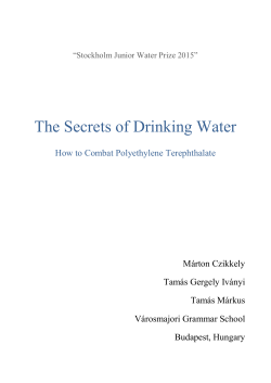 The Secrets of Drinking Water