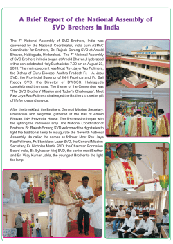 A Brief Report of the National Assembly of SVD