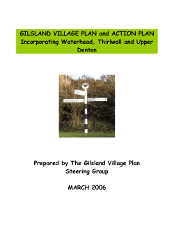 Gilsland Village Plan - Carlisle City Council
