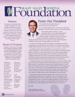 From Our President - Skagit Regional Health