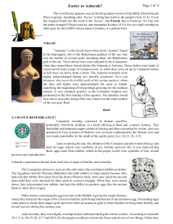 Easter or Asherah? - Meet International Ministries