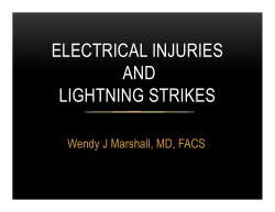 electrical injuries and lightning strikes