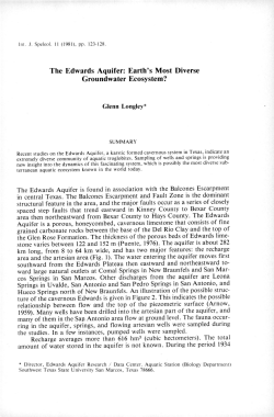 The Edwards Aquifer: Earth`s most diverse groundwater ecosystem?