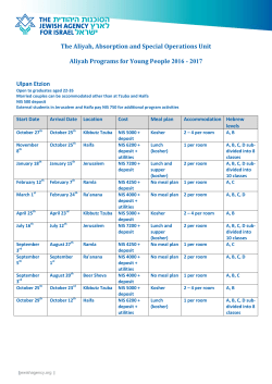 Program start dates