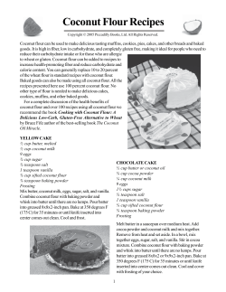 Coco Flour Recipes - Cut The Fat Podcast