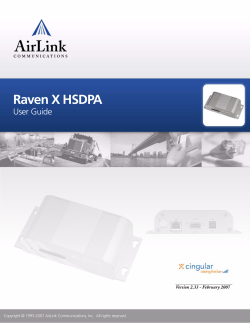 Raven X HSDPA - passcal.nmt.edu