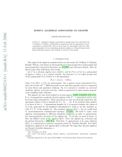 arXiv:math/0602315v1 [math.RA] 15 Feb 2006
