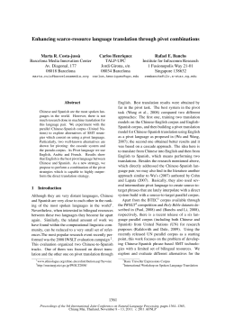 Enhancing scarce-resource language translation