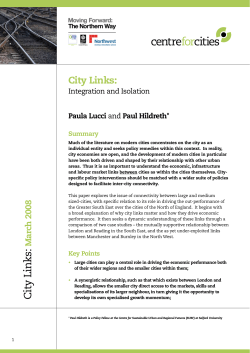 City Links - Centre for Cities