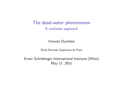 The dead-water phenomenon