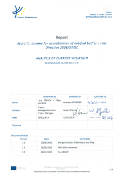 Report 01 - European Railway Agency
