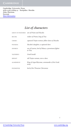 List of characters - Beck-Shop