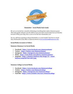 Social Media Style Guide