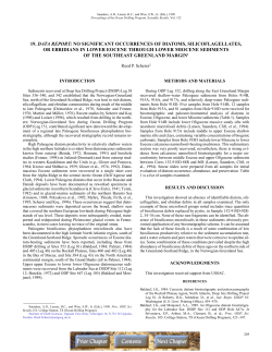 Data Report - Ocean Drilling Program