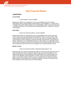 Key Financial Ratios
