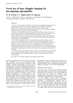 Novel use of laser Doppler imaging for investigating epicondylitis