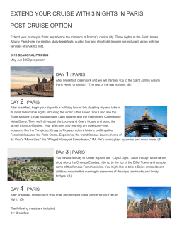 extend your cruise with 3 nights in paris post cruise option