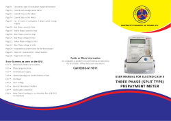 User Manual for ElectroCash II - Electricity Company of Ghana Limited