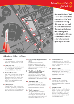 1.2km Icons Walk &ndash; 10 Stops