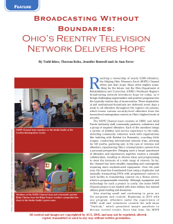 Broadcasting Without Boundaries: Ohio`s Reentry Television