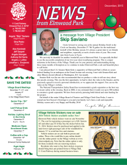 Skip Saviano - Village of Elmwood Park