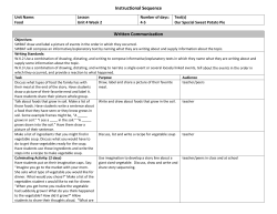 Instructional Sequence Written Communication