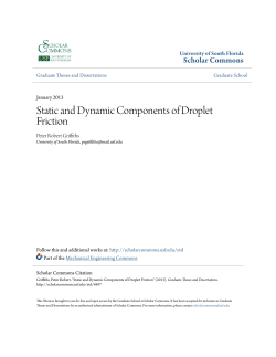 Static and Dynamic Components of Droplet Friction