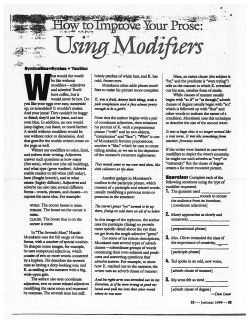 modifers - Mr. Paetkau`s Class