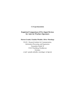 Empirical Comparison of Five Input Devices for Anti