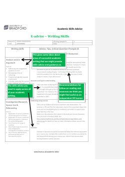 E-advice – Writing Skills