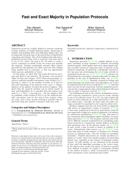 Fast and Exact Majority in Population Protocols