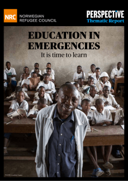 EDUCATION IN EMERGENCIES