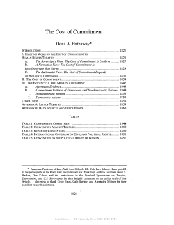 The Cost of Commitment