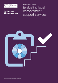 Evaluating local bereavement support services