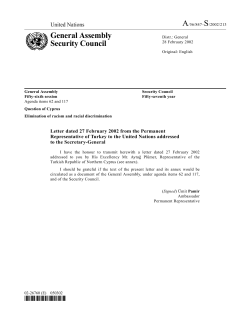 General Assembly Security Council