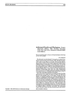 Arthropod Fossils and Phylogeny, Gregory