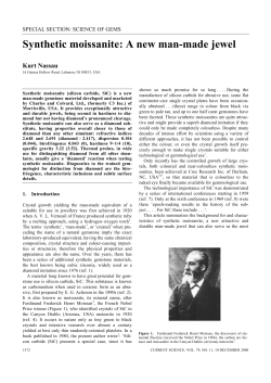 Synthetic moissanite: A new man-made jewel