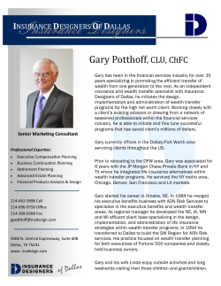 Bio - Insurance Designers of Dallas