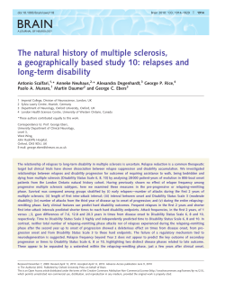 The natural history of multiple sclerosis, a geographically based
