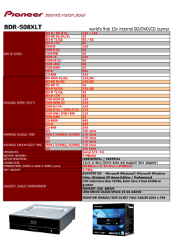 BDR-S08XLT Spec