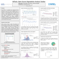 RdTools: Open-‐Source Degradation Analysis