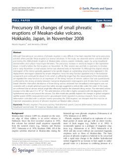 Precursory tilt changes of small phreatic eruptions of Meakan