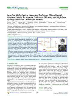 Low-Cost Al2O3 Coating Layer As a Preformed
