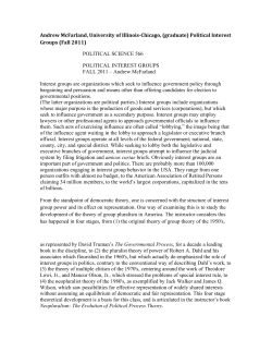 Chicago, Political Interest Groups